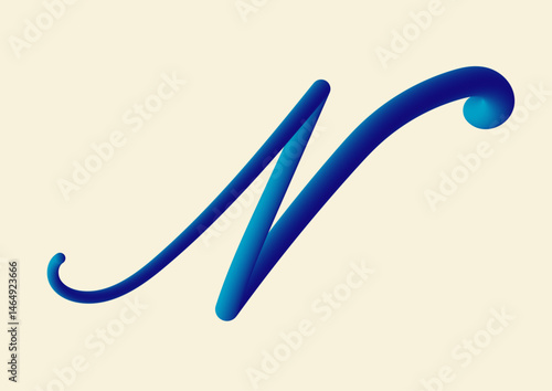 3D typography N