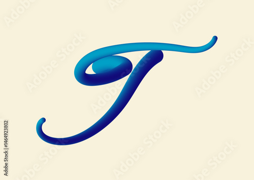 3D typography T