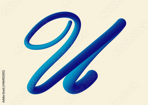 3D typography U