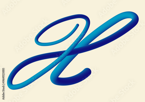 3D typography X