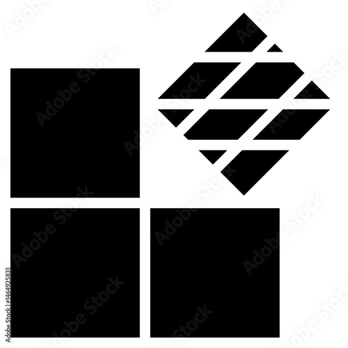 Blocks Composition vector icon