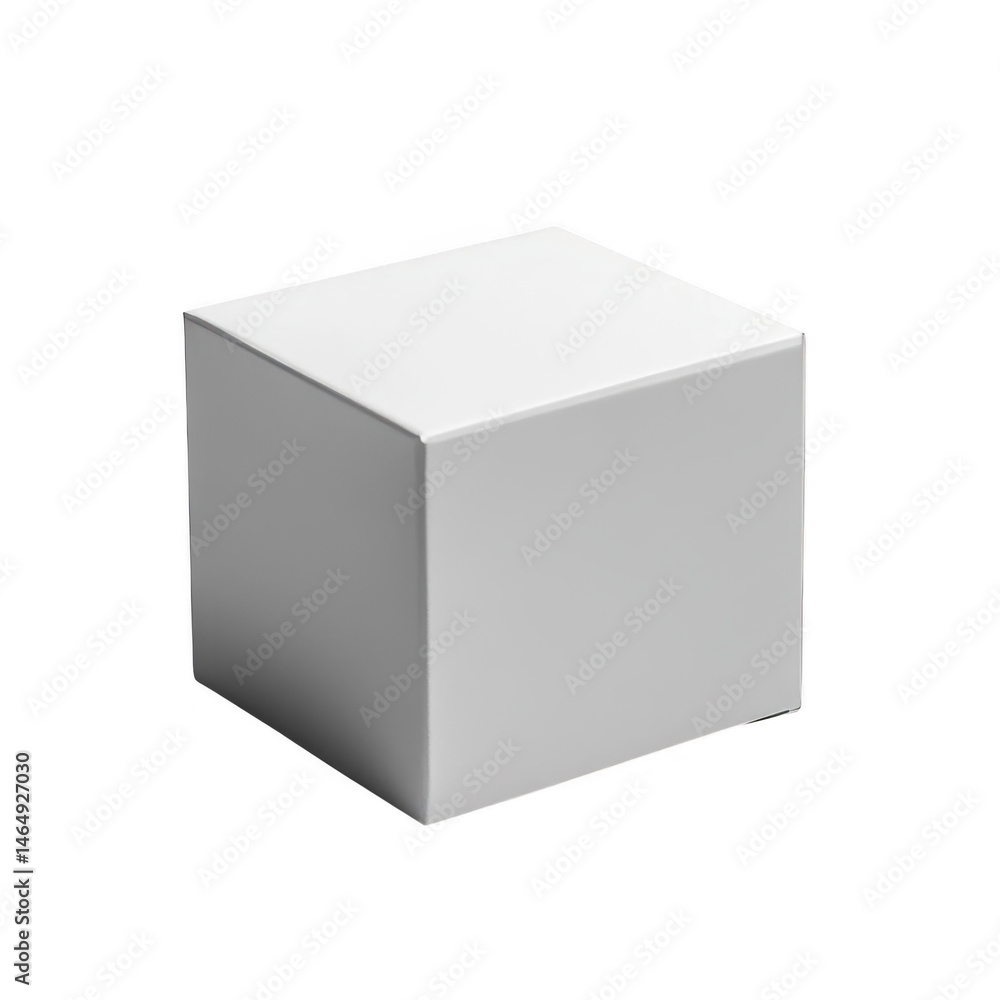 Simple cube on white background Simple cube on white background