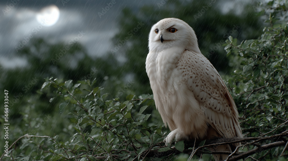 Fototapeta premium barn owl on a branch