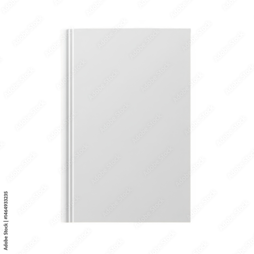Book cover mockup isolated on transparent background branding, design Book cover mockup isolated on transparent background branding, design