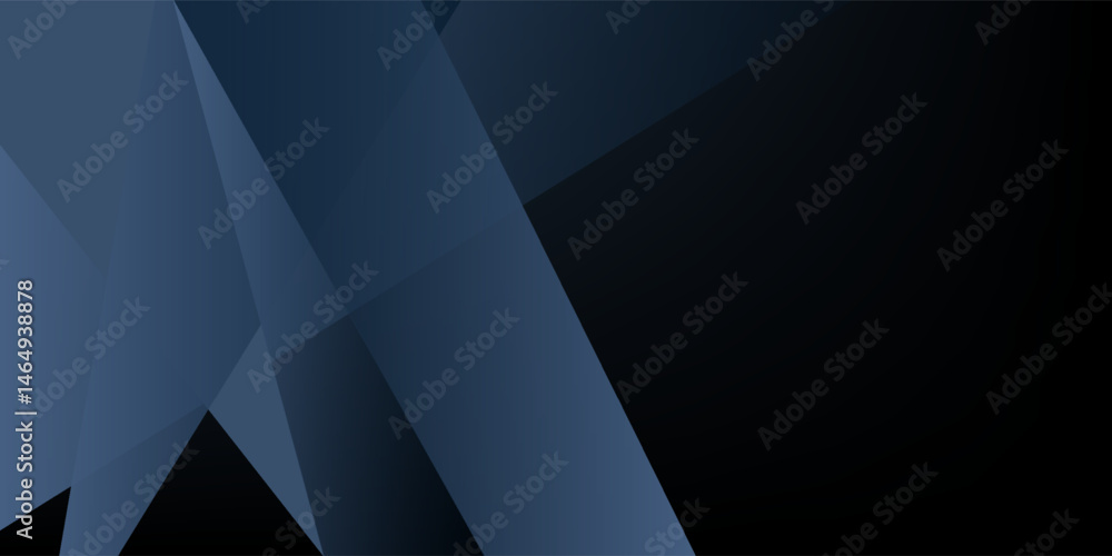 Modern black blue abstract background. Minimal. Color gradient. Dark. Web banner. Geometric shape. 3d effect. Lines stripes triangles. Modern black blue abstract background. Minimal. Color gradient. Dark. Web banner. Geometric shape. 3d effect. Lines stripes triangles.