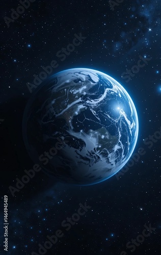 Earth from Afar A Fragile Blue Marble in the Vastness of Space