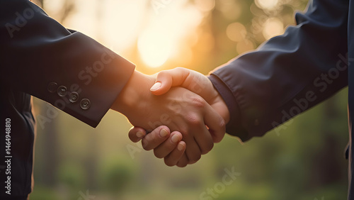handshake between two businessmen