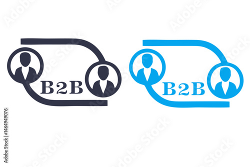 B2B, Business to business, vector icon