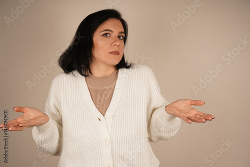 With arms spread out to the sides, this gesture symbolizes surprise. The arms are open, indicating a moment of shock. The body language emphasizes the element of unpredictability of the moment.