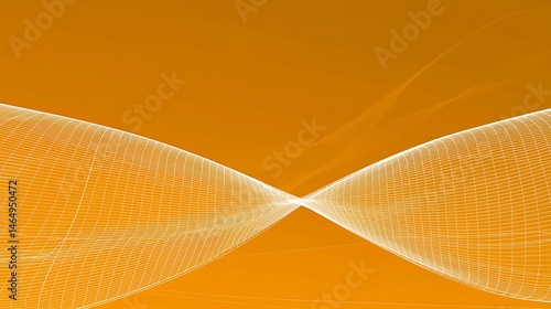 Obraz na płótnie A glowing orange gradient background with gentle abstract waves and smooth transitions between shades of tangerine and amber w salonie