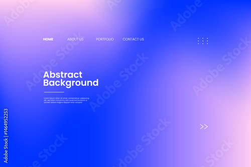 Neon blue purple futuristic minimalist background. Elegant, trendy luxury, exclusive and clean landing page