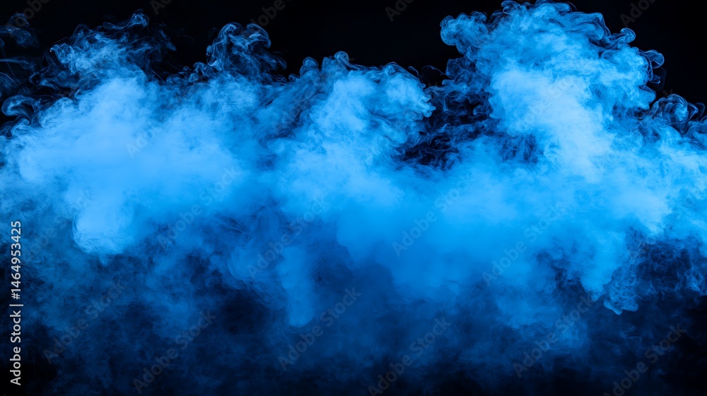 Subtle smoky effects against a deep black background with light contrast, producing a soft and dreamy atmosphere with delicate transitions of light and dark