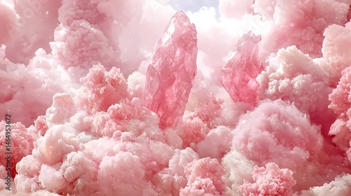 Subtle gradient in soft pink hues, creating a calming and ethereal feel with a dreamy, soft-focus aesthetic