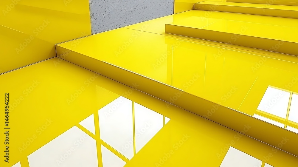 Soft yellow background with faint light streaks crossing diagonally, creating an airy, minimalist design