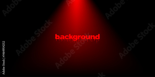Horror Red Spotlight Background with Dripping Text