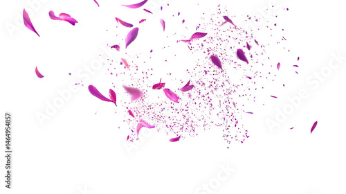 Abstract Pink Petals Explosion
