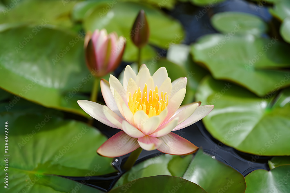 Serene Blossom: The Ethereal Beauty of a Pink Lotus Flower in Harmony with Nature Serene Blossom: The Ethereal Beauty of a Pink Lotus Flower in Harmony with Nature