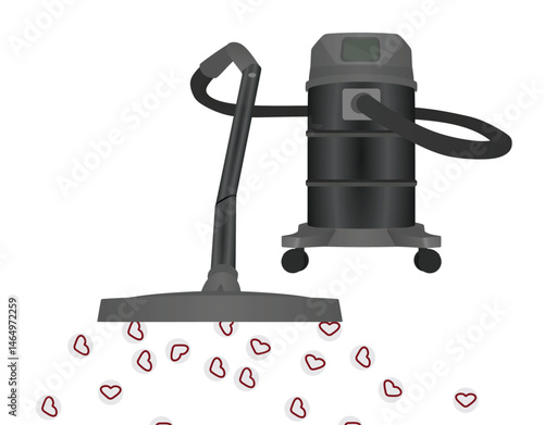 Vacuum cleaner vacuums likes. vector