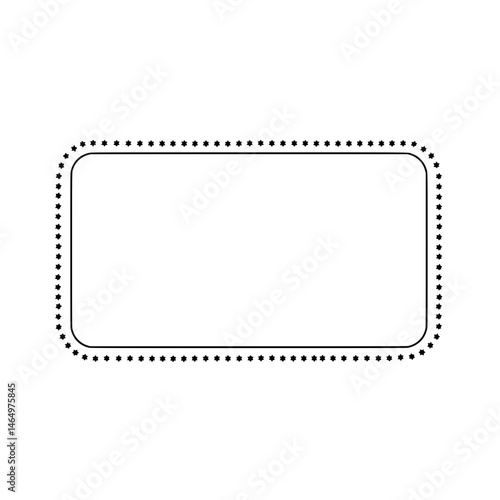 Empty Box: A blank box, outlined by dotted border, perfect for adding your own design.