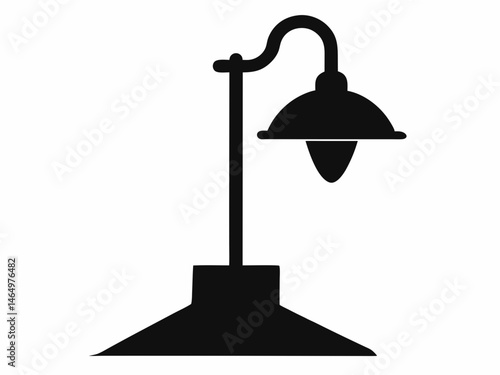 table lamp icon, lamp silhouette collection. vector illustration