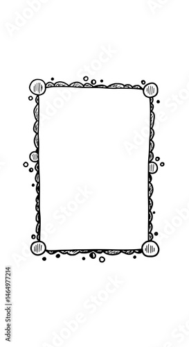 Intricate frame Design: A delicate frame, meticulously crafted, surrounds an empty space, offering versatility for any creative endeavor, perfect for conveying simplicity and sophistication.