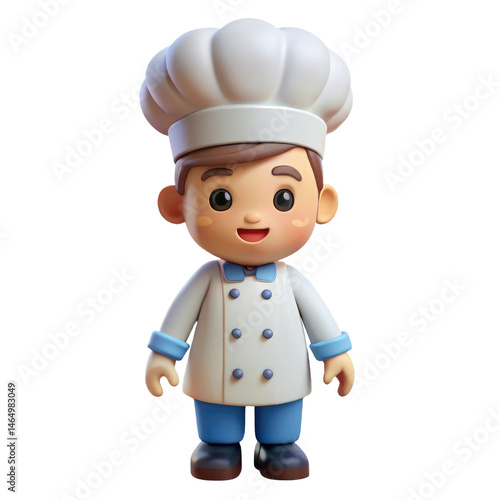 Wallpaper Mural Whimsical 3D Cartoon Chef – Stylized Culinary Character for Animation & Games Torontodigital.ca
