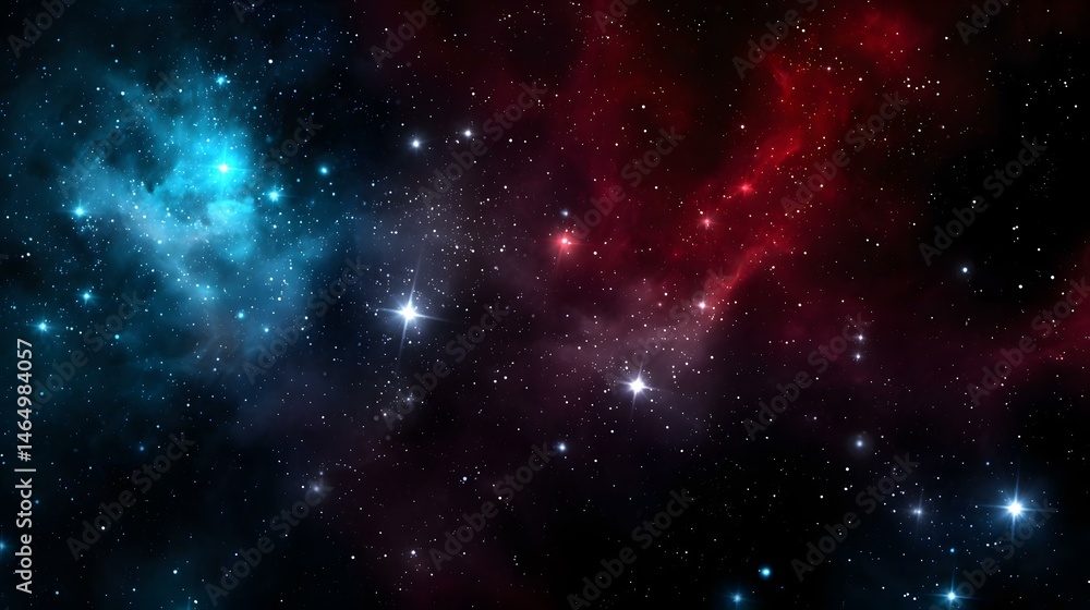 outer space sky with rich red and indigo nebula patterns glowing softly outer space sky with rich red and indigo nebula patterns glowing softly