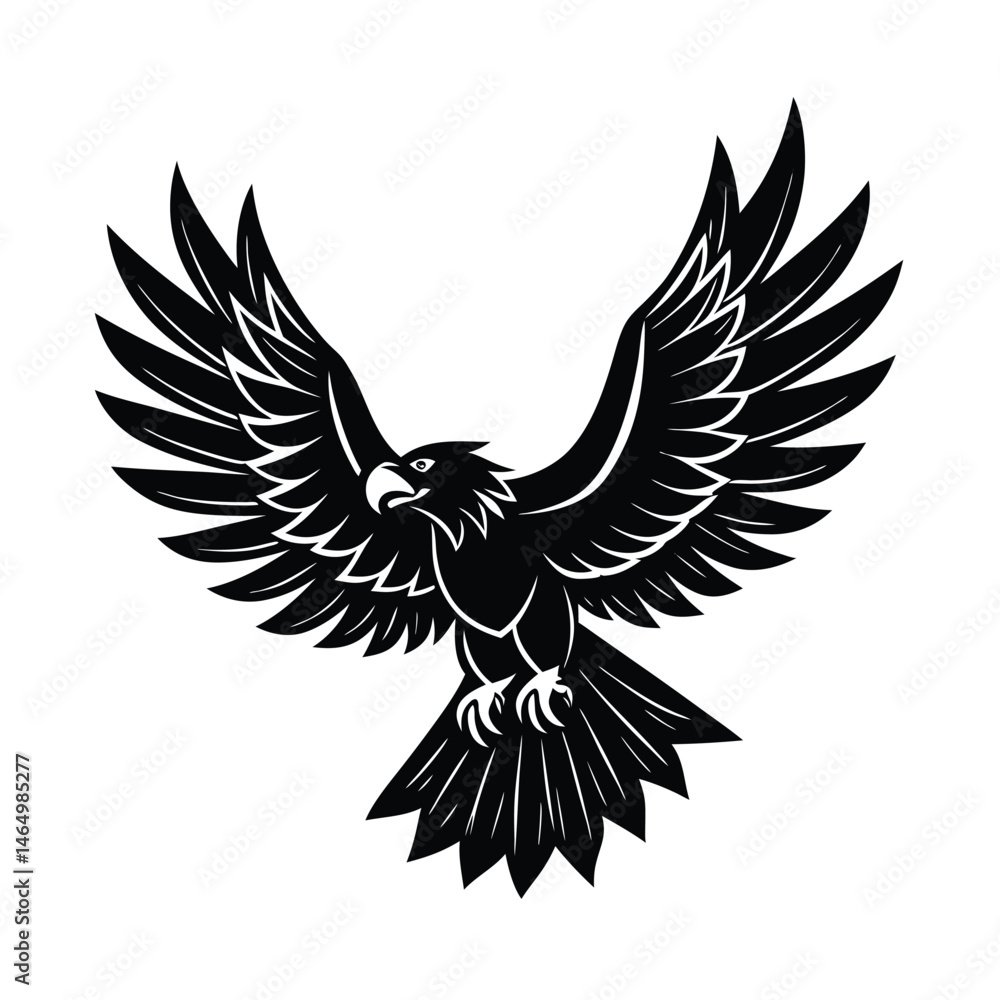 Obraz premium a high quality eagle vector art silhouette