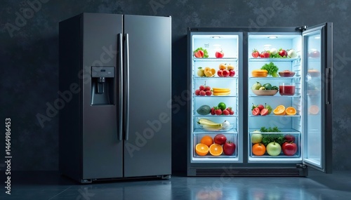 High-performance refrigerator showcasing superior cooling capabilities , appliance, kitchen, refrigerator