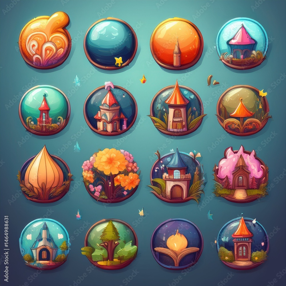 set of vector icons
