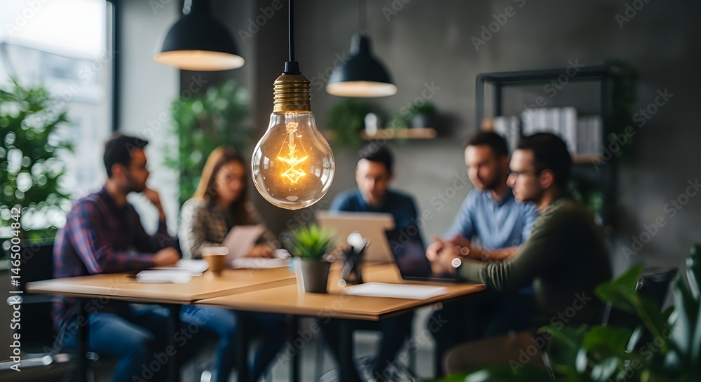 Fototapeta premium Jóvenes empresarios creativos reunidos en la oficina