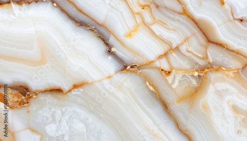 Abstract white onyx texture background with golden veins elegant pattern