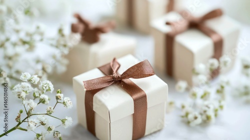 Mini square gift box for wedding favors