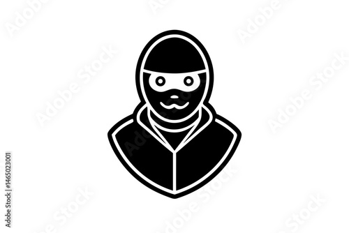 Thief silhouette vector illustration