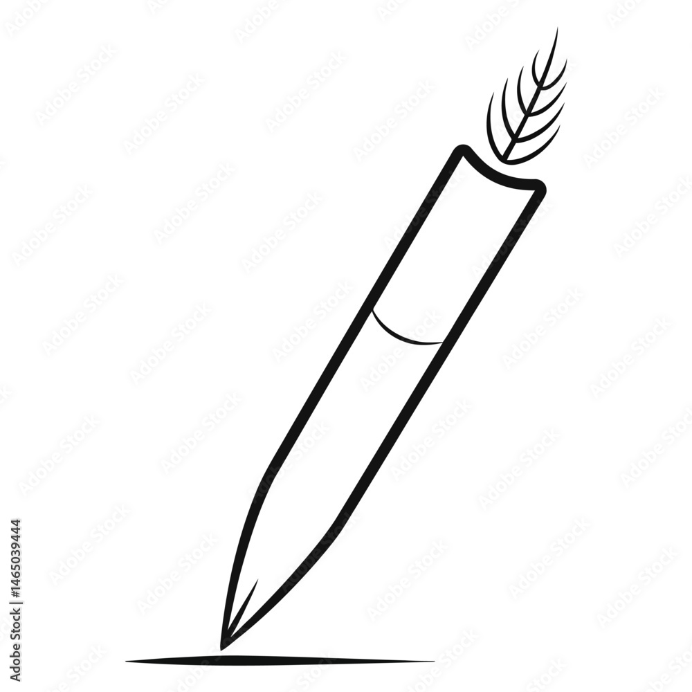 Pencil icon. Simple illustration of pencil icon for web design isolated on white background