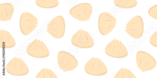 Dim sum pattern background. Masala Momos illustration. dumpling pattern background. Siu Mai (Shumai) Chinese dumplings illustration pattern background.