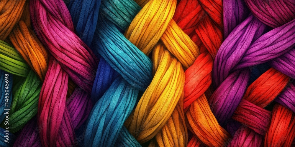 Colorful Intertwined Fabric Design Colorful Intertwined Fabric Design