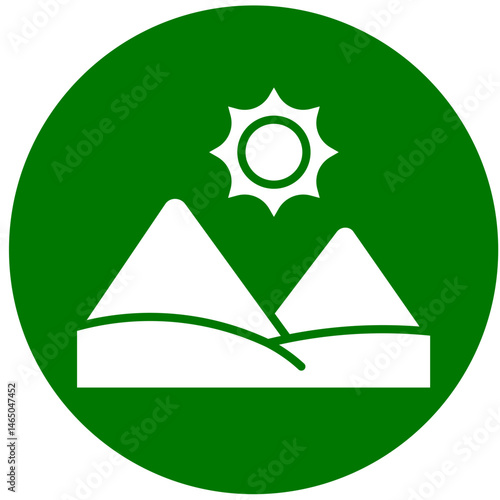 Mountain  Icon Element For Design	