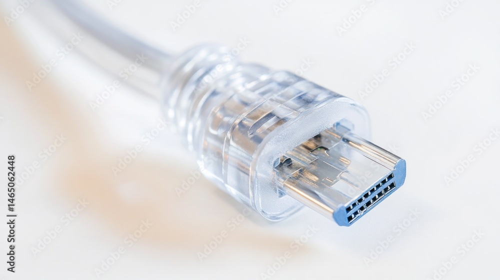 Close-up of a USB-C connector Close-up of a USB-C connector