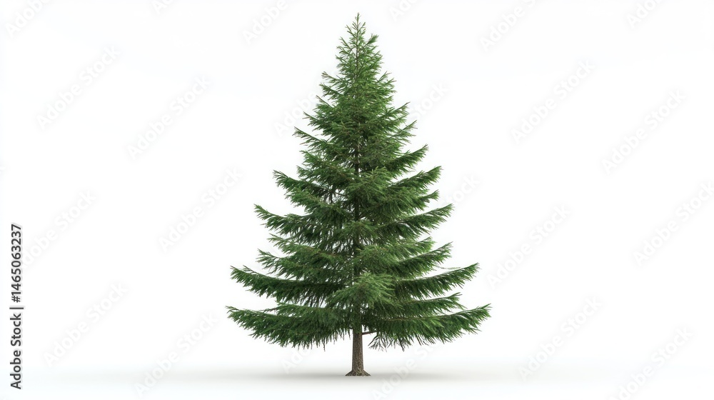 Isolated evergreen Christmas tree Isolated evergreen Christmas tree