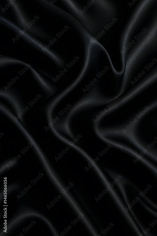 Silky black fabric folds, ultra-close-up of luxurious black silk fabric, light falling on the folds creating deep shadows and bright highlights, elegant and rich touch.
Silky black fabric folds, ultra-close-up of luxurious black silk fabric, light falling on the folds creating deep shadows and bright highlights, elegant and rich touch.