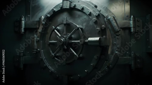 Secure Heavy Bank Vault Door Closing Mechanism