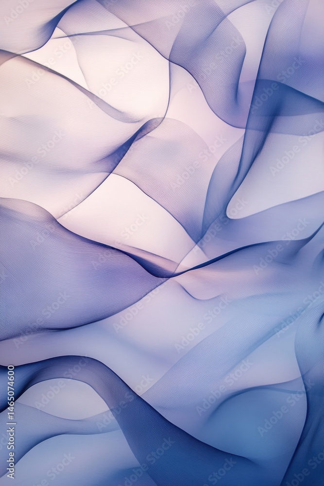 Obraz premium Abstract Blue Fabric Wave