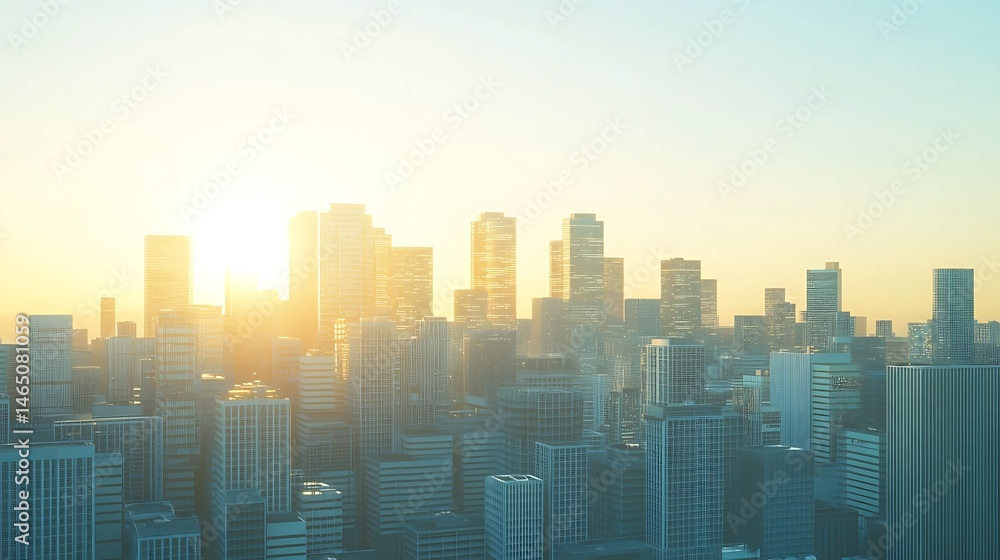 Stunning skyline of Tokyo glowing at sunset hour high resolution picture Stunning skyline of Tokyo glowing at sunset hour high resolution picture