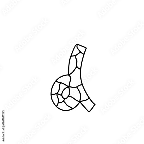 mosaic stain letters icon