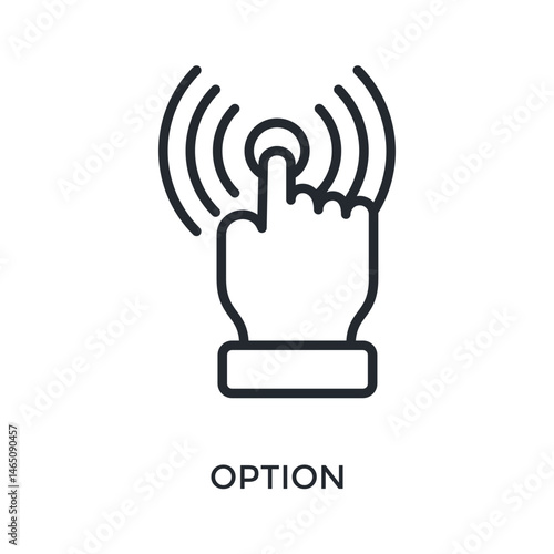 Option Icon Outline Style. Vector Illustration For Graphic Design