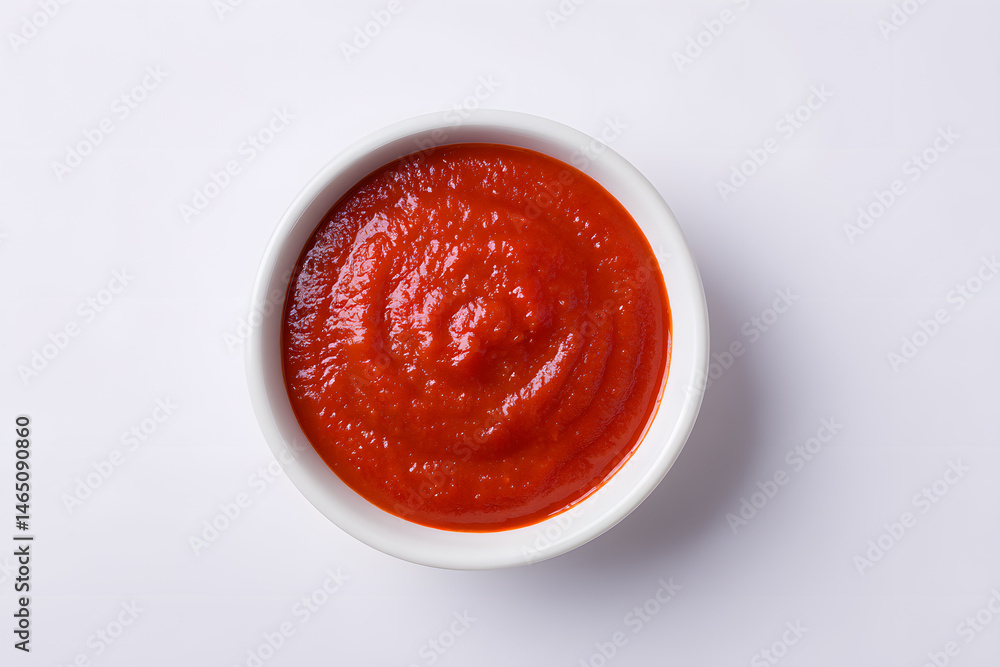 Enchilada red sauce isolated on white background Enchilada red sauce isolated on white background