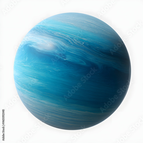 Uranus Planet with Blue Tones