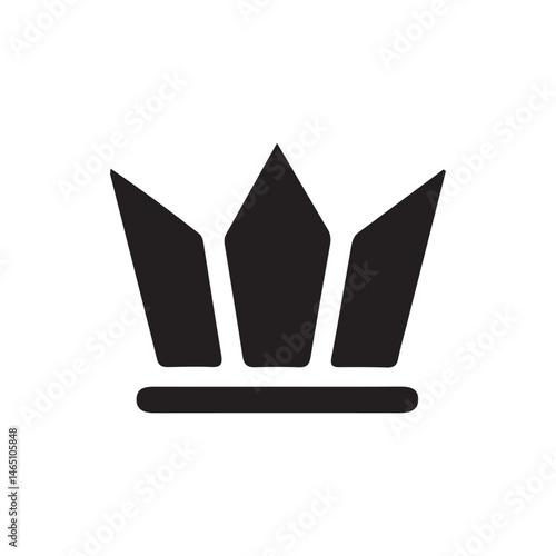 black crown silhouette with various designs, perfect for royalty, symbol