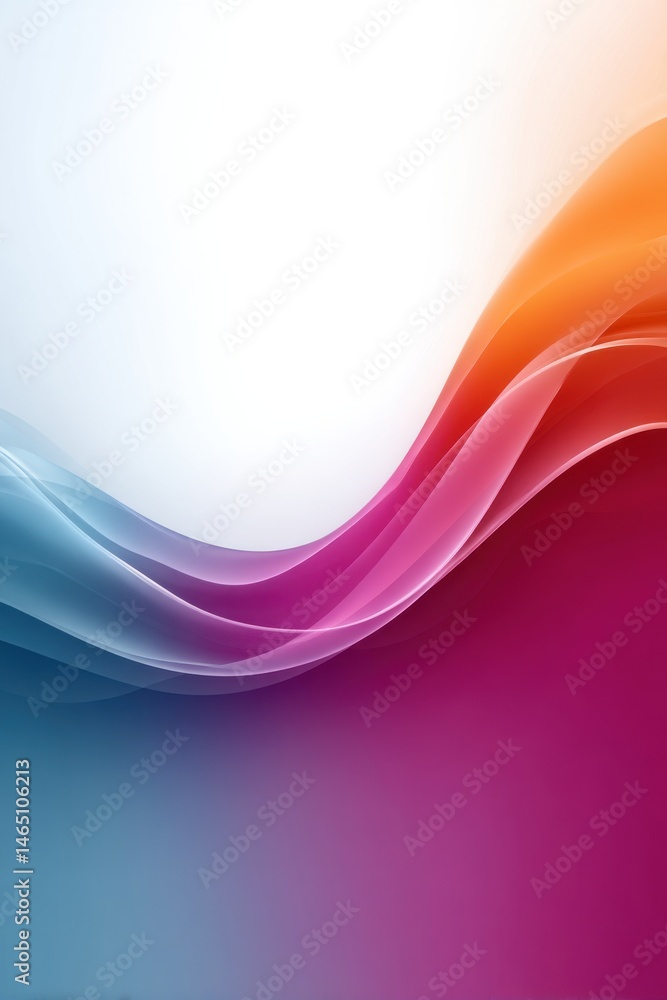 Vibrant waves in a dynamic design creating a colorful backdrop for creative expressions